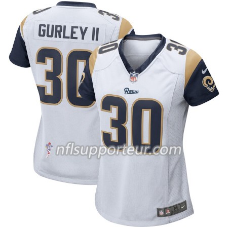 Maillot Femme Los Angeles Rams Todd Gurley II 30 Nike Blanc 